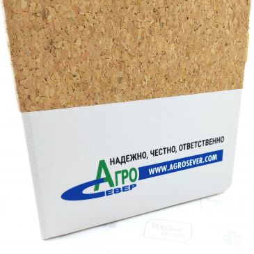 блокноты из пробки с логотипом