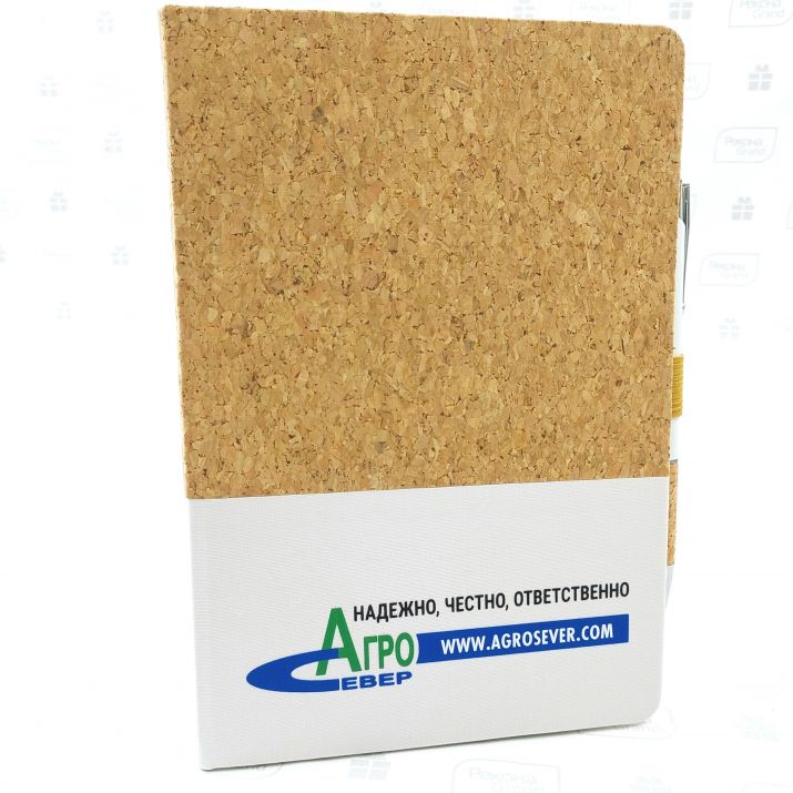 блокноты из пробки с логотипом