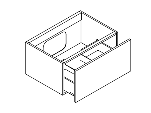 Тумба для модульного комплекта Mildue One 8030