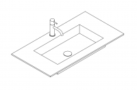 Столешница интегрированная Mildue Noorth 5872 схема 1