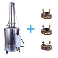 Комплект: Электрический аквадистиллятор Labdevices-20LIII на 20 литров + запасные ТЭНы