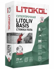 Цементный Ровнитель для Пола Litoliv Basis 25кг Litokol Высокопрочный