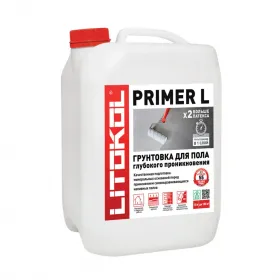 Грунтовка для Наливных Полов Litokol Primer L 10кг Белая для Внутренних Работ