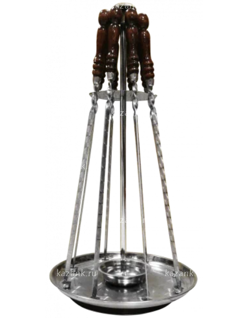 Стойка-поднос с шампурами 45см