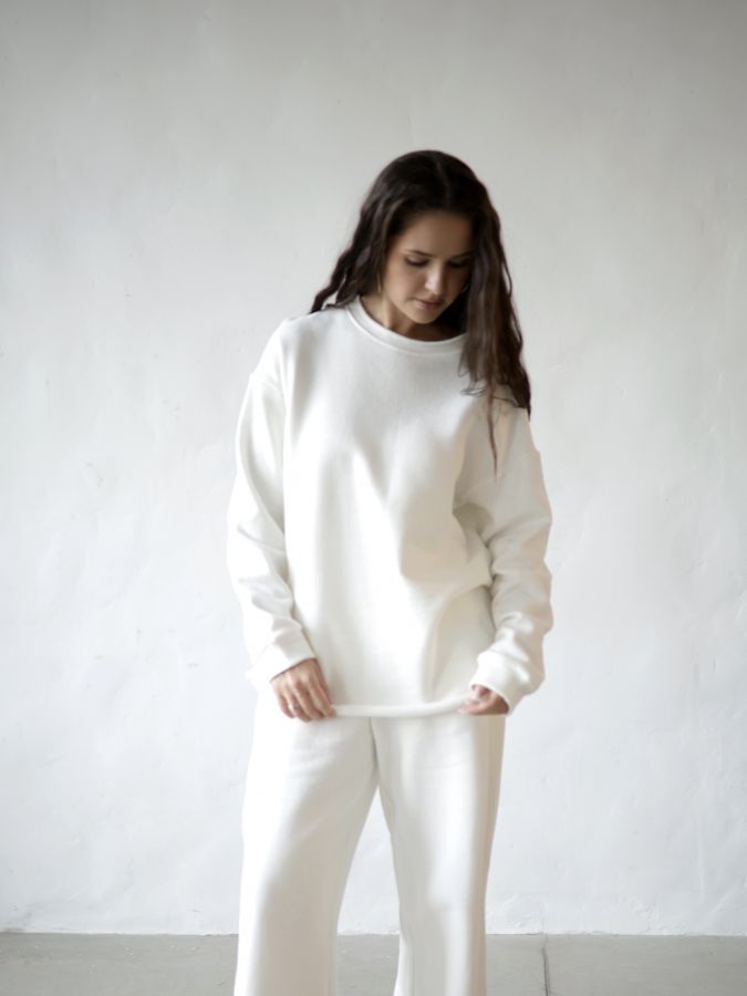 Свитшот из конопли с начесом