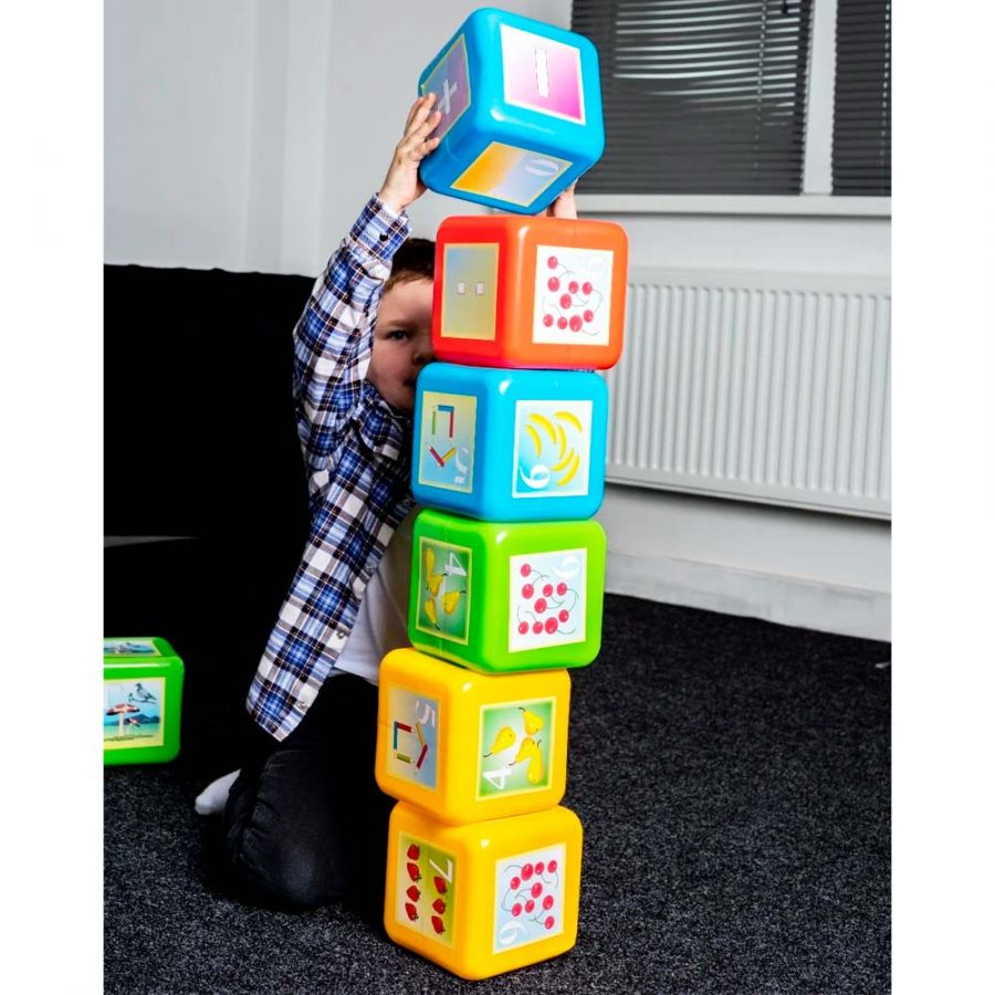 Набор Кубики "Математика" XL 12 деталей