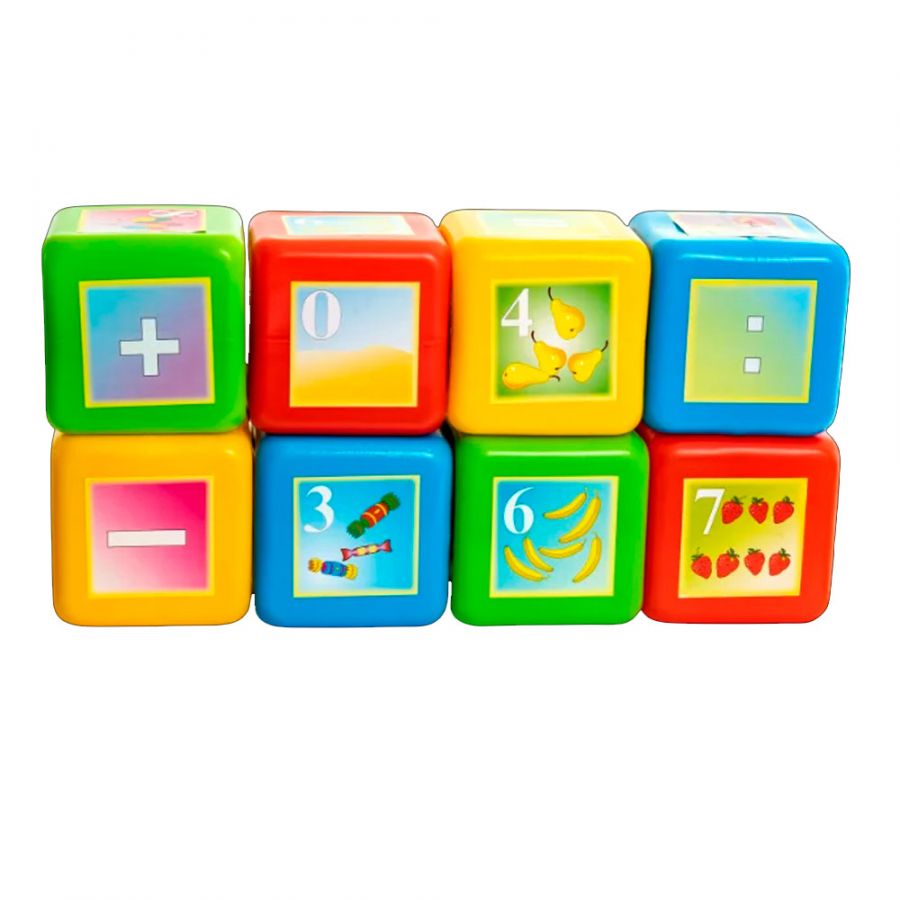 Набор Кубики "Математика" XL 8 деталей