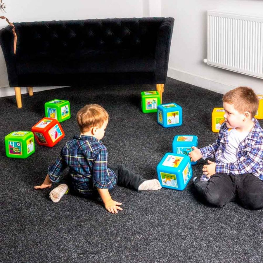 Набор Кубики "Азбука" XL,12 деталей