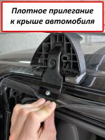 Багажник на крышу Honda Stepwgn (4G) (2017-2021), ЕД, стальные прямоугольные дуги