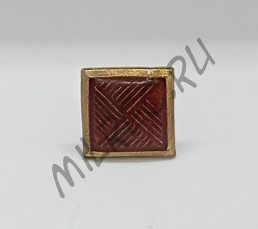 Петличный кубик - "кубарь"  РККА, красный вар. 2 (реплика)