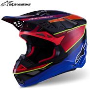 Шлем Alpinestars Supertech S-M10 Era, синий с красным