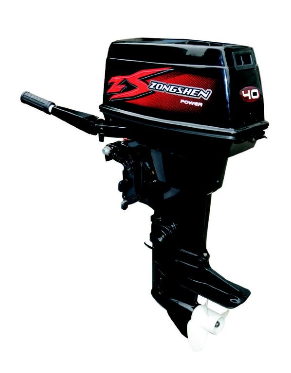 Лодочный мотор Zongshen T40 (+руль+пульт)