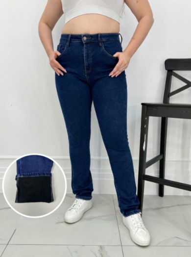 Джинсы теплые женские 51101