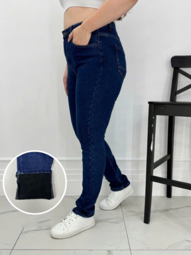 Джинсы теплые женские 51101