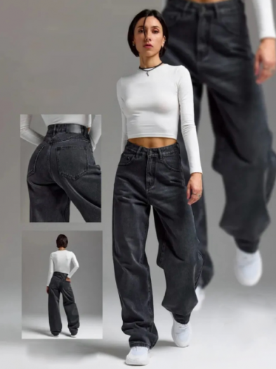 Джинсы теплые женские 51105