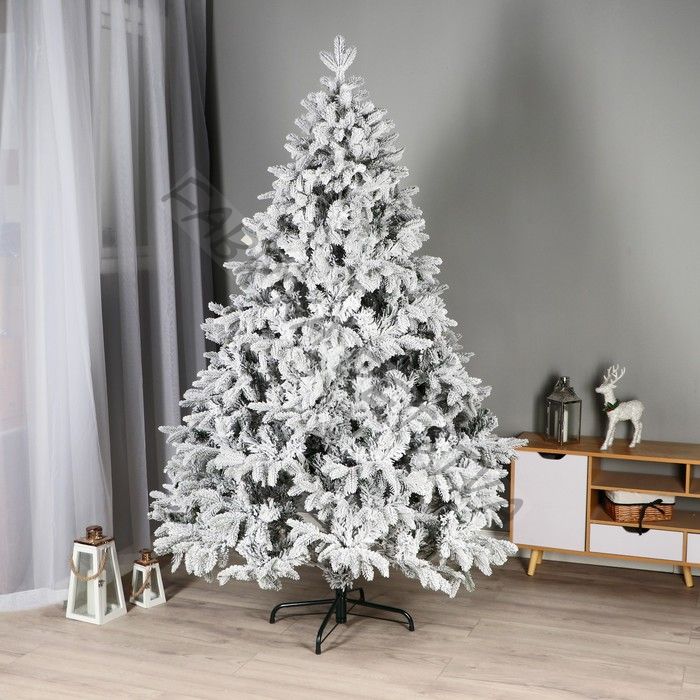 Искусственная ёлка заснеженная «ЕлкиТорг. Камчатская», 180 см, d нижнего яруса 120 см, 464 смешанные шарнирные ветки