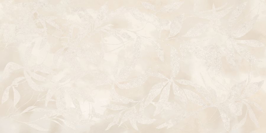 VitrA ArtWall Керамогранит Цветы Слоновая Кость 60x120 натуральный