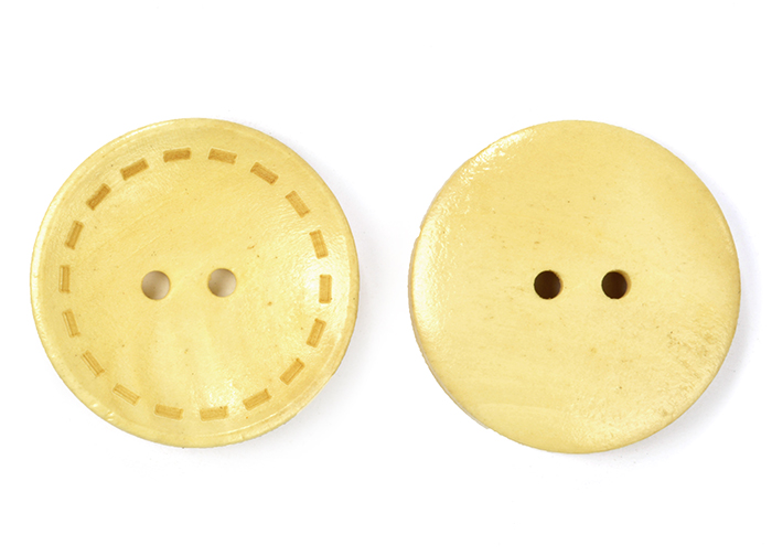 Пуговица дерево "Со Строчкой" 2 прокола, цвет светлое дерево (кремовый) (TBY BT.WD.662)