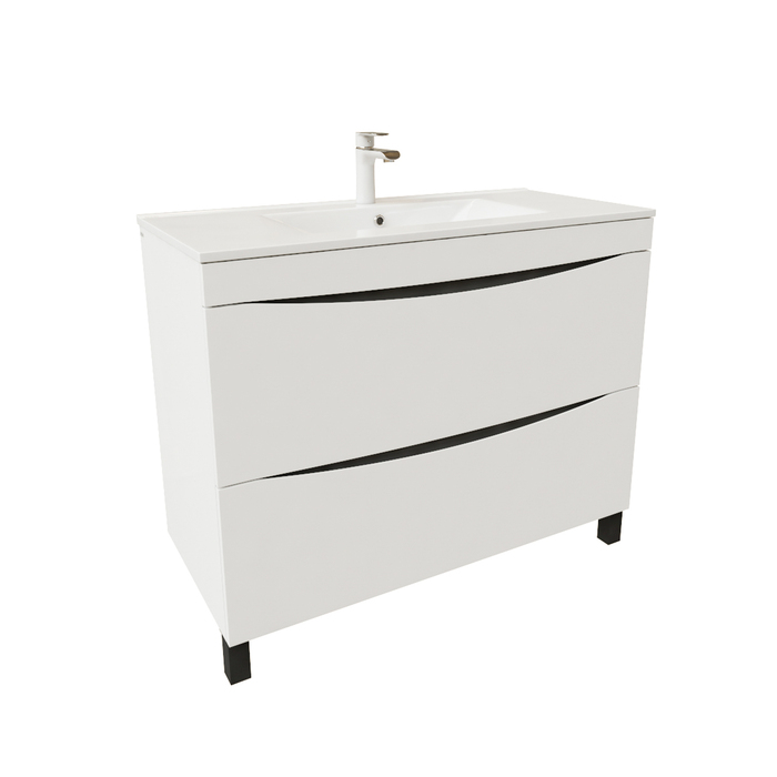 Тумба напольная, белая, 100 см, Cloud, IDDIS, CLO10WFi95