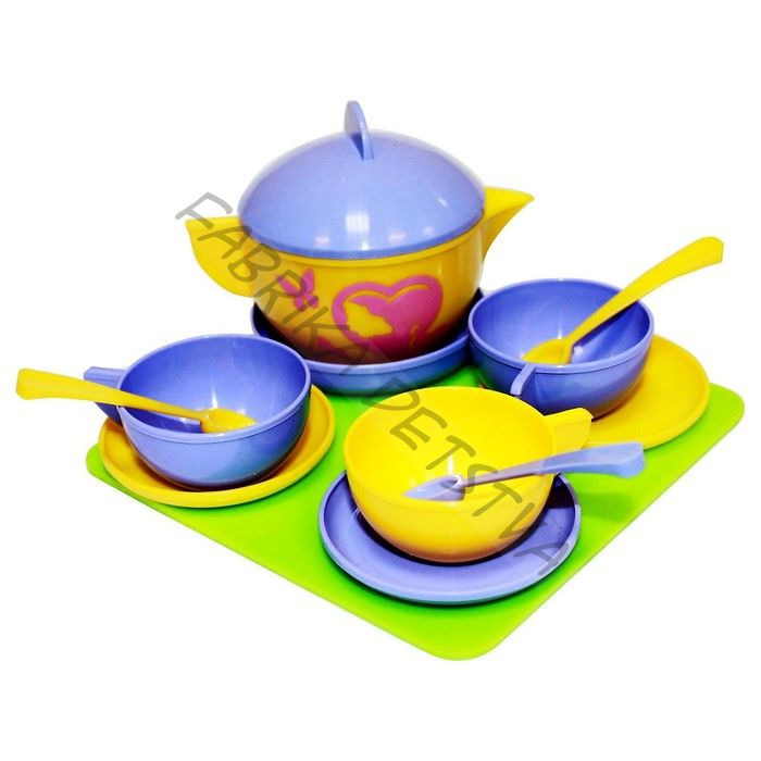 Игровой набор посуды «Чайное трио», 12 элементов
