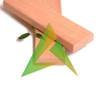 Полок из черной ольхи 27*120 мм сорт: Б