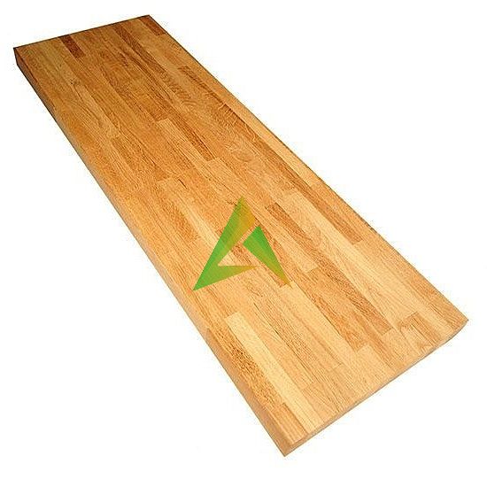 Мебельный щит ДУБ сращенный; Толщина: 18 мм; Длина: 2500-4200 мм; Сорт: А