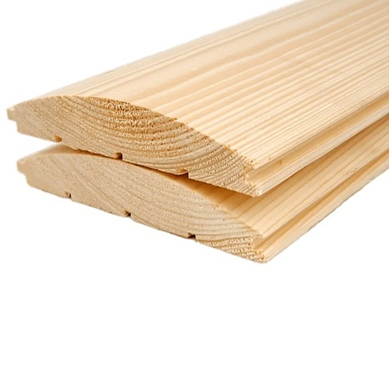 Блок хаус из Ангарской сосны 140*33 мм сорт: Б