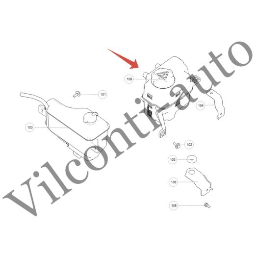 РАСШИРИТЕЛЬНЫЙ БАЧОК TANK 500 2127101XGW04A 100% ОРИГИНАЛ