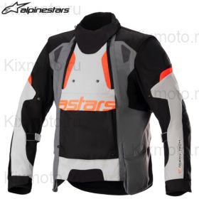 Мотокуртка Alpinestars Halo Drystar, серая с оранжевым