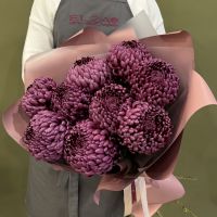 Букет из хризантем Бигуди