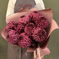 Букет из хризантем Бигуди