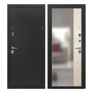 Панорама 3К Зеркало Антик серебро/ Лиственница белая трехконтурная входная дверь