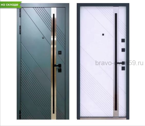 Айра PRO с зеркальной вставкой  Входная дверь