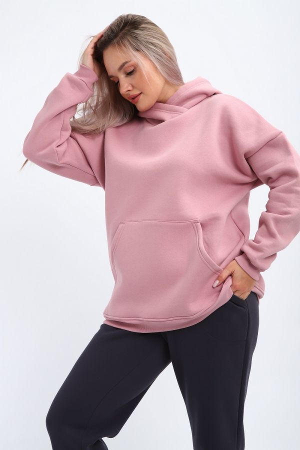 449 Худи с начесом [пудра]