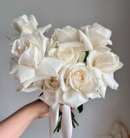 Букет Невесты из пионовидных белых роз