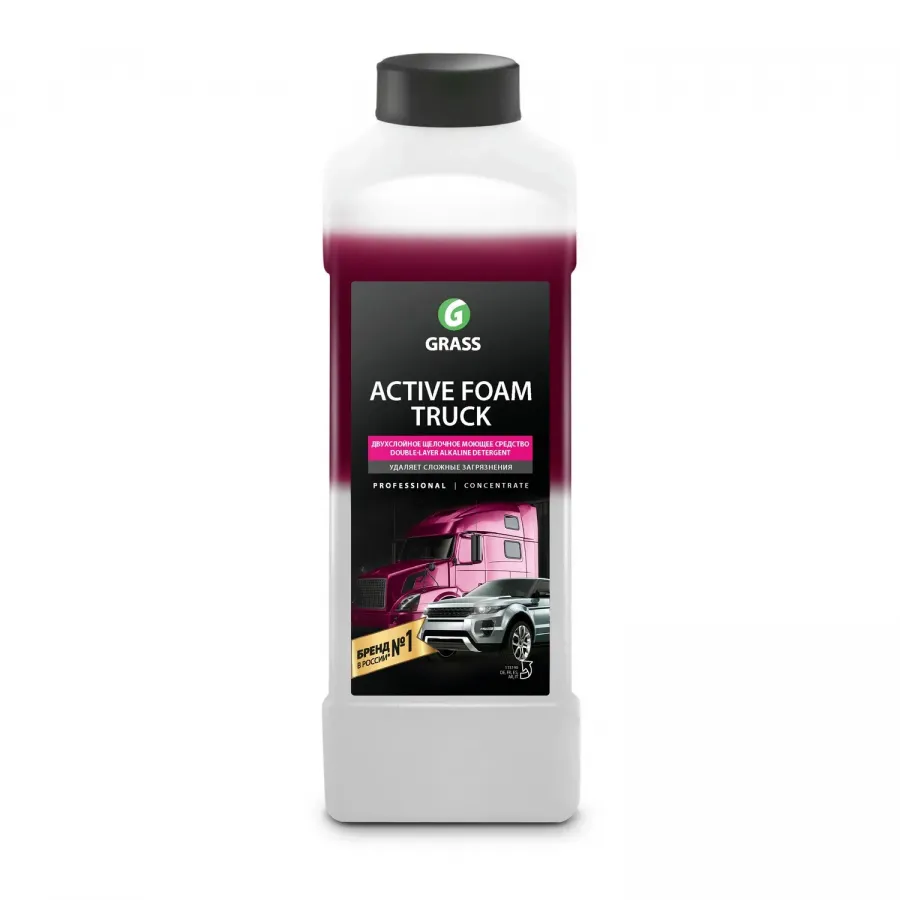 GRASS Автошампунь, активная пена "Active Foam Truck", 1л