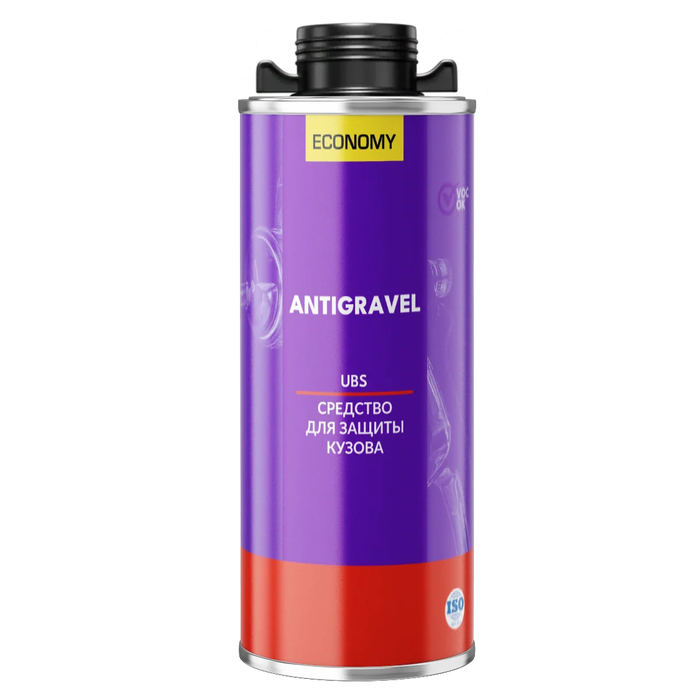 Novol Asia Антигравийное покрытие (каучук, окрашиваемое) ECONOMY Antigravel UBS, серый, 1кг.