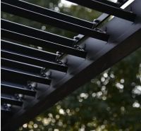 Пергола биоклиматическая Aquaviva Модерн, монтаж к стене (ручное управление ламелями)