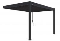 Пергола биоклиматическая Aquaviva Модерн, монтаж к стене (ручное управление ламелями)