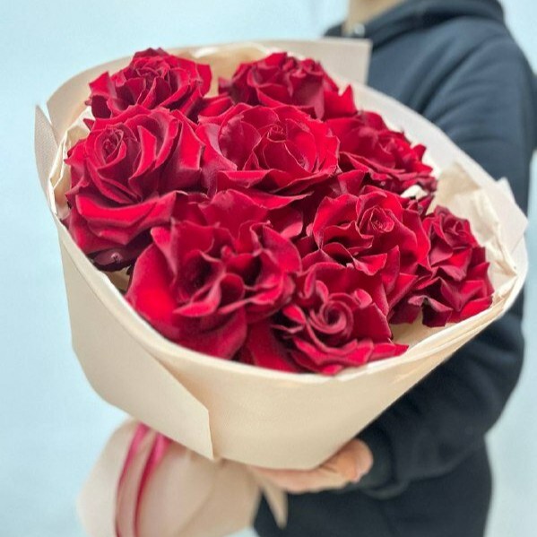 Букет "Страстный"/французские розы