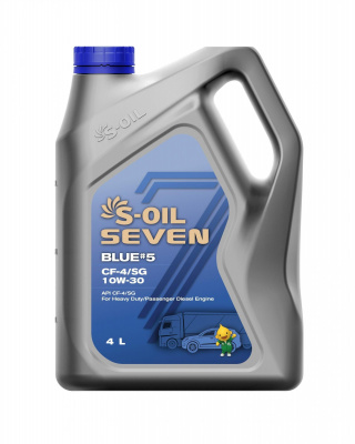 S-OIL 7 BLUE #5 CF-4/SG 10W-30, 4л