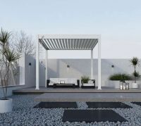 Пергола биоклиматическая Aquaviva Модерн отдельностоящая (электрическое управление ламелями)