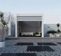 Пергола биоклиматическая Aquaviva Модерн отдельностоящая (электрическое управление ламелями)