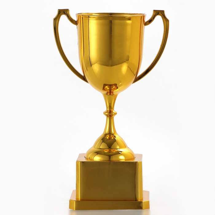 Кубок 094, наградная фигура, золото, подставка пластик, 19.2 см