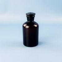 Склянка (штанглас) Labdevices, 250 мл, темное стекло, с притёртой пробкой, узкое горло