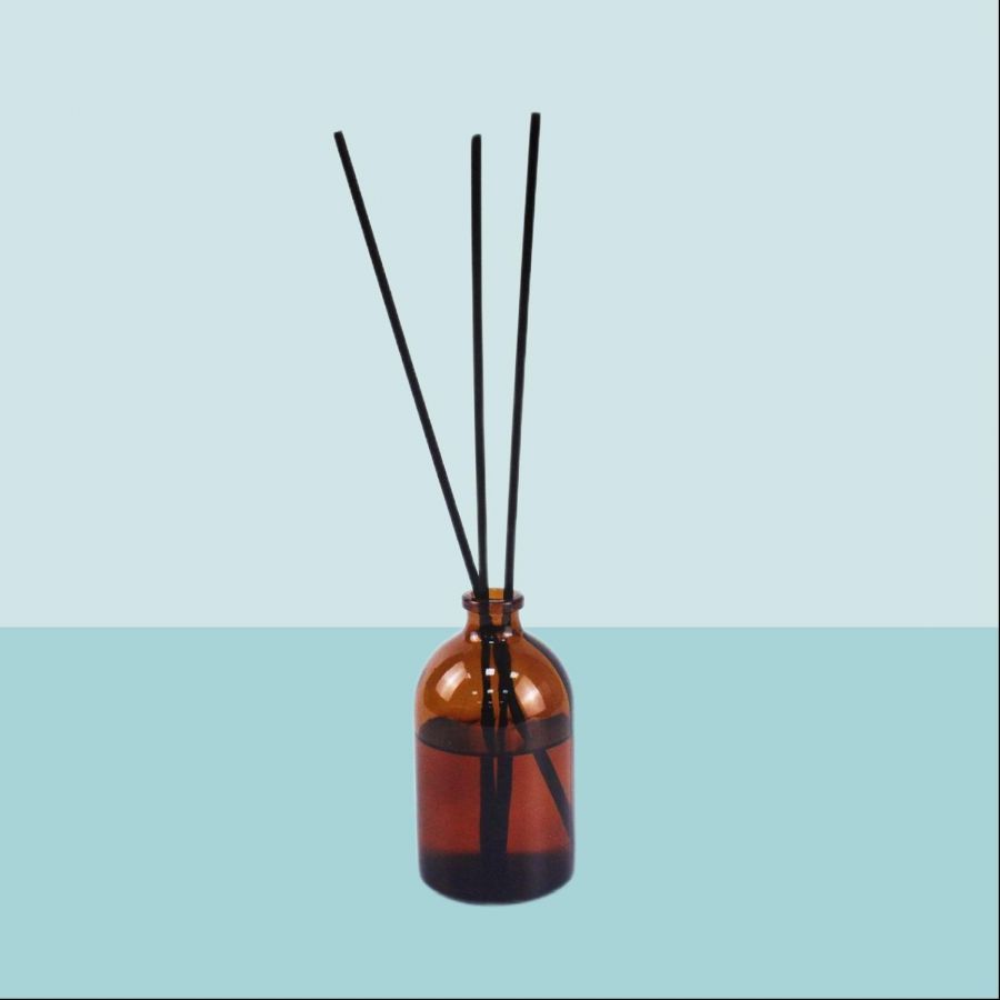 Флаконы 100 мл для диффузоров, темное стекло 3-го класса, круглый скат, 63 шт, G20, гладкое горло, с резиновыми пробками, Labdevices