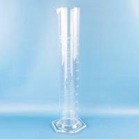 Цилиндр мерный Labdevices 1-2000-2, 2000 мл, с носиком, стекло, градуированный, со стеклянным шестиугольным основанием