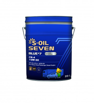 S-OIL 7 BLUE #7 CK-4 10W-30, 20л