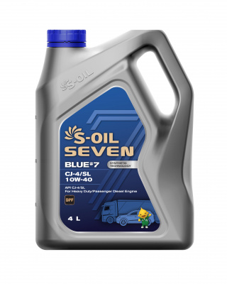 S-OIL 7 BLUE #7 CJ-4/SL 10W-40, 4л