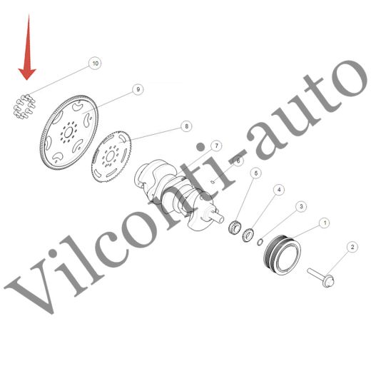 БОЛТ МАХОВИКА TANK 500 1005013XEZ01 100% ОРИГИНАЛ